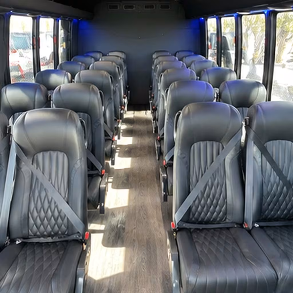 30 passenger minibus inside