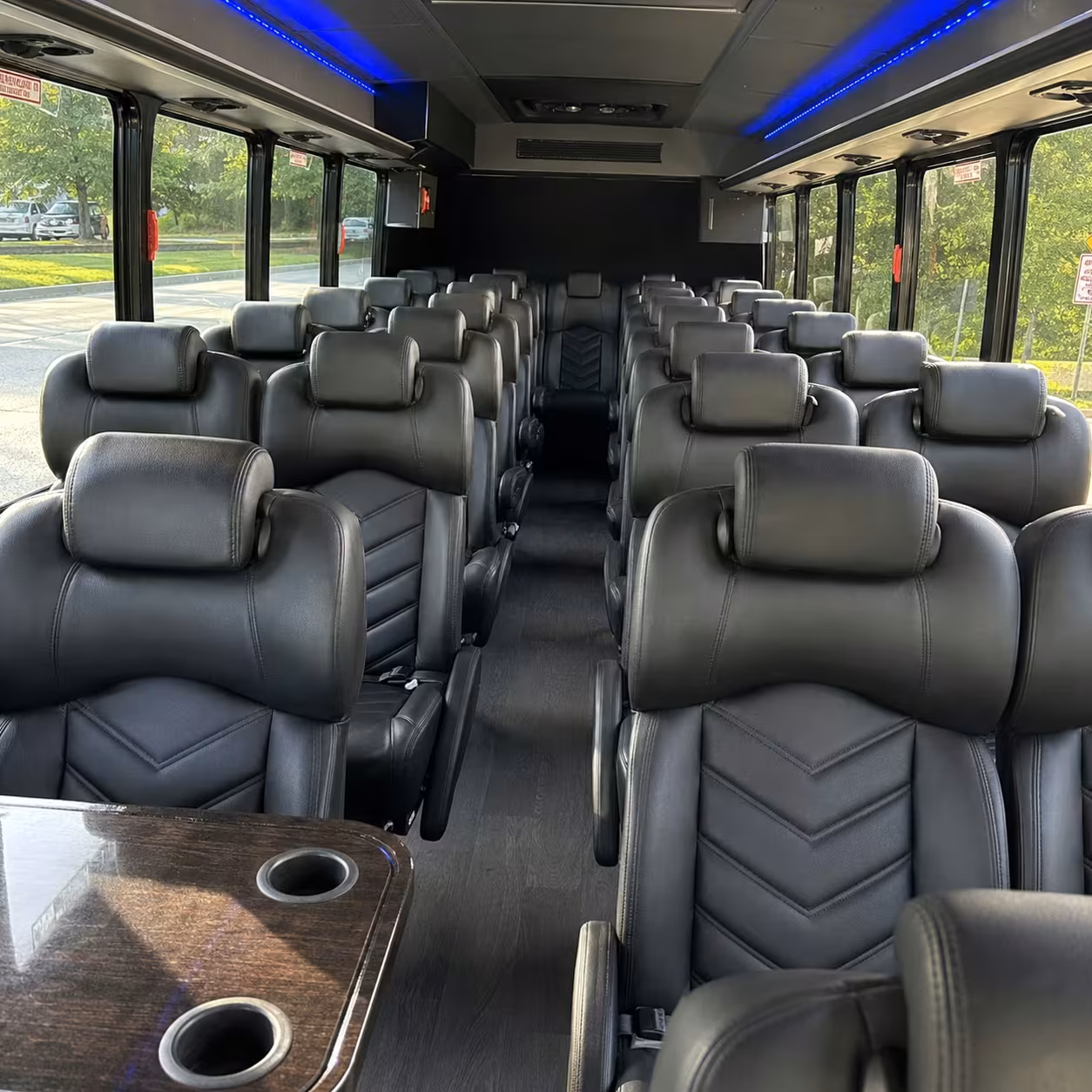 35 passenger minibus inside