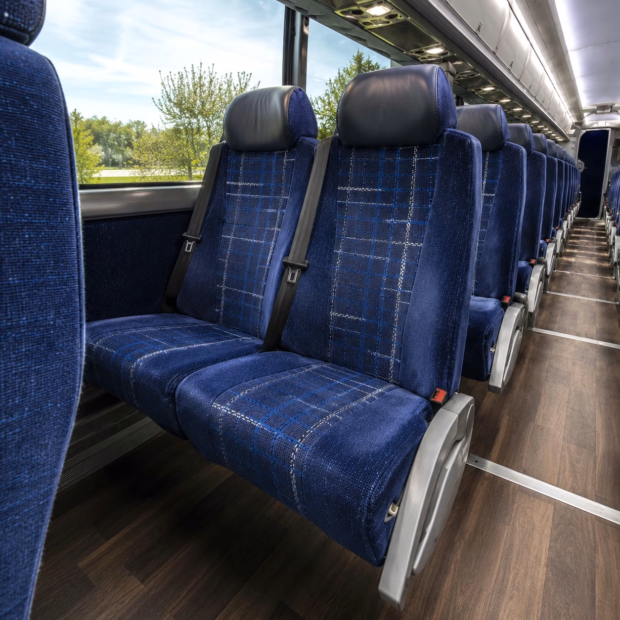 deltona charter bus rental interior