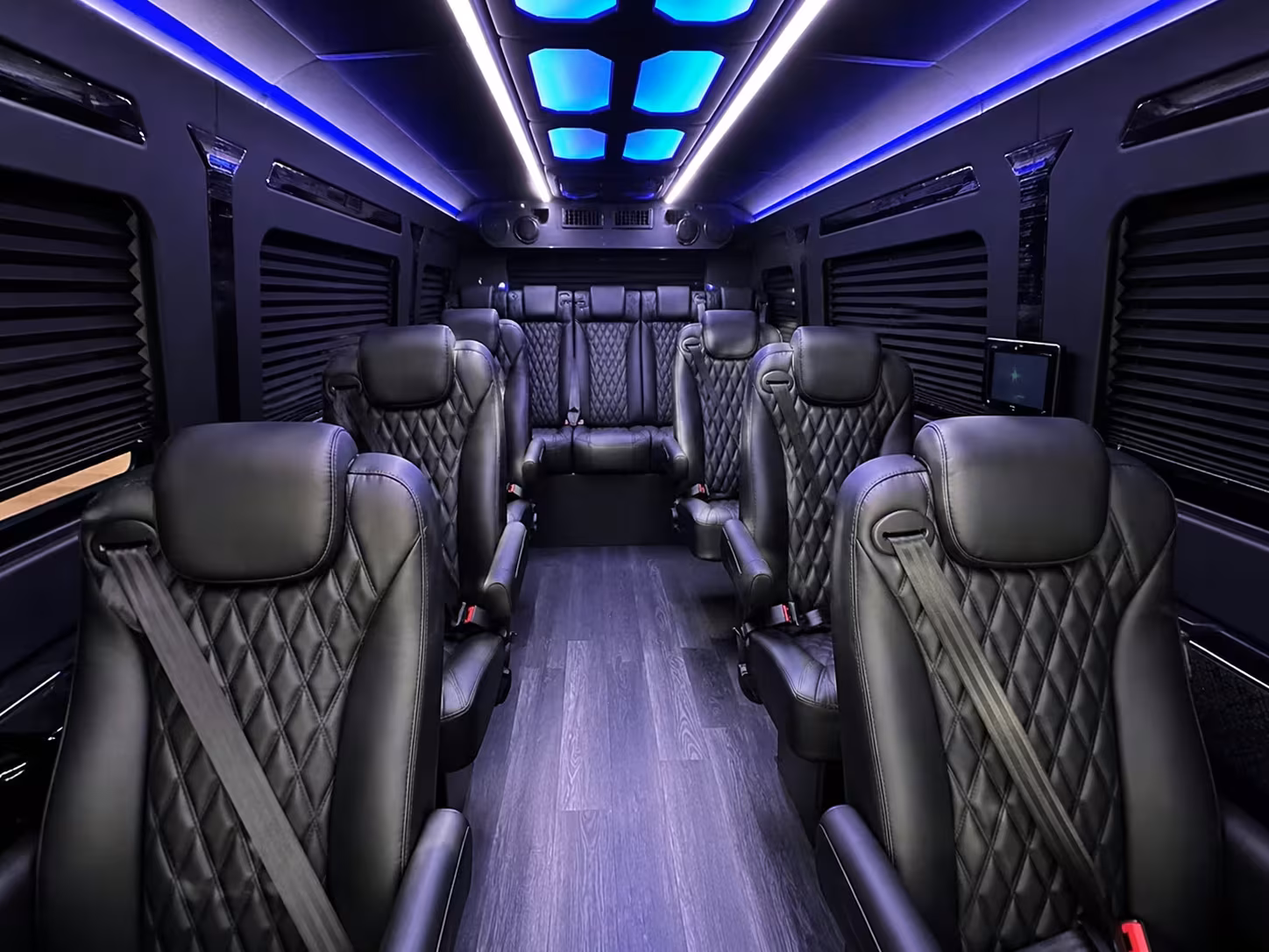 sprinter van with driver inside